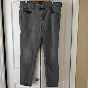 GAP grey denim True Skinny jeans, size 33